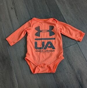 Under Armour Orange Baby Bodysuit